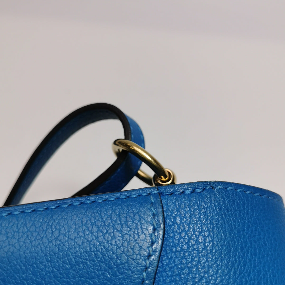 Hermes Mini Sac Roulis Evercolor T7 Bleu Hydra Gold Hardware
