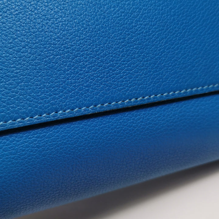 Hermes Mini Sac Roulis Evercolor T7 Bleu Hydra Gold Hardware