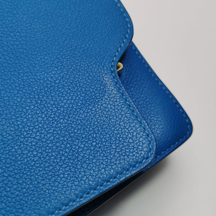 Hermes Mini Sac Roulis Evercolor T7 Bleu Hydra Gold Hardware