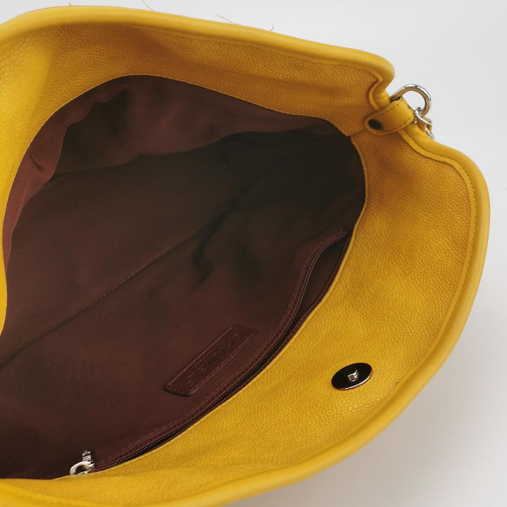 Chanel Caviar French Riviera Hobo Bag Yellow