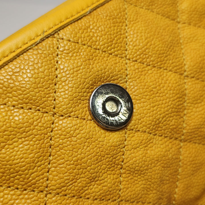 Chanel Caviar French Riviera Hobo Bag Yellow