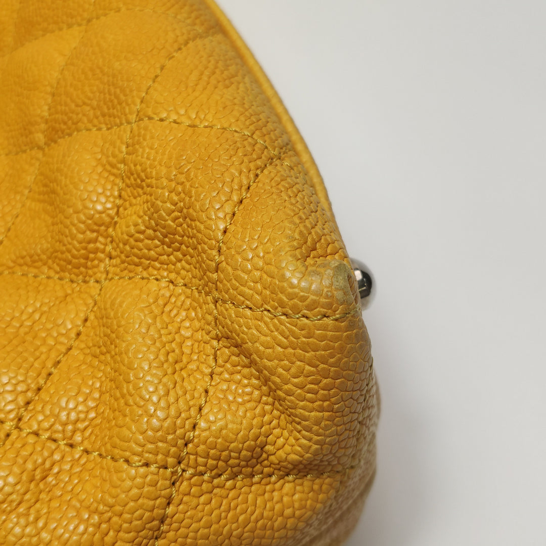 Chanel Caviar French Riviera Hobo Bag Yellow
