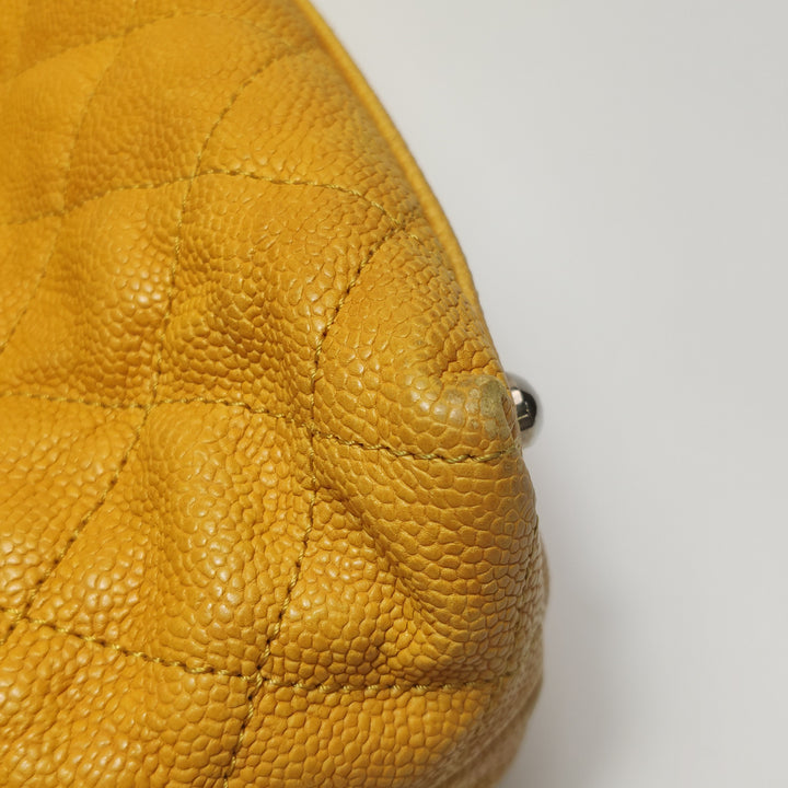 Chanel Caviar French Riviera Hobo Bag Yellow