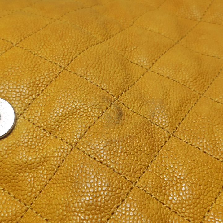 Chanel Caviar French Riviera Hobo Bag Yellow