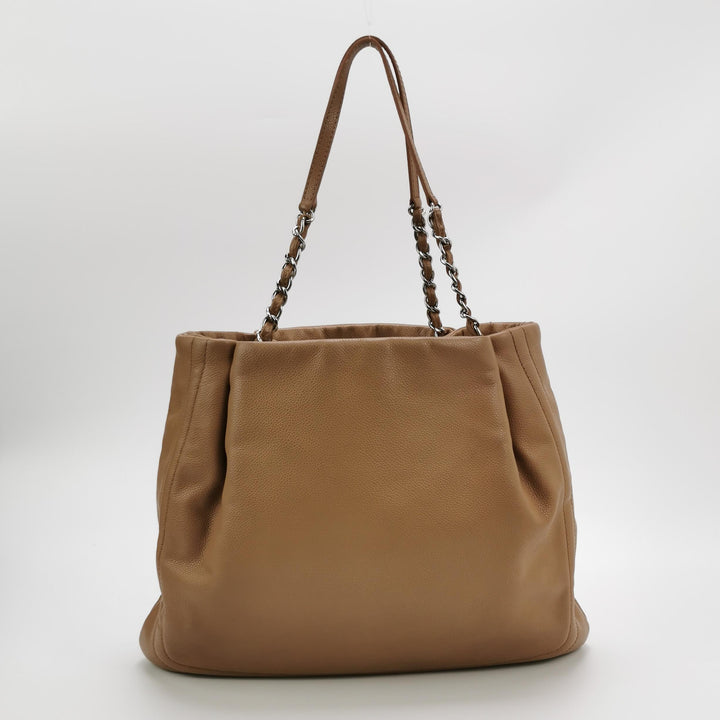 Chanel CC Timeless Shoulder Bag Dark Beige