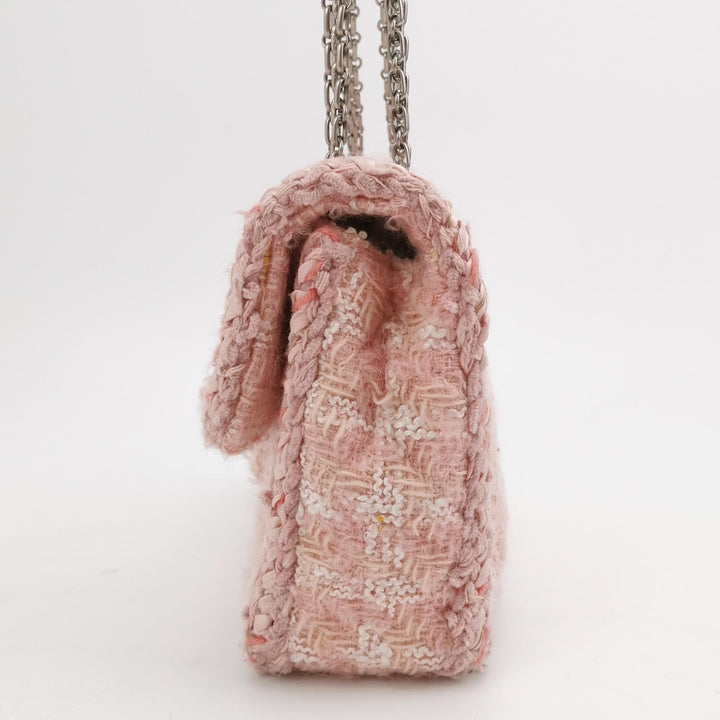 Chanel 2014 Square Pink Tweed Reissue Flap Bag