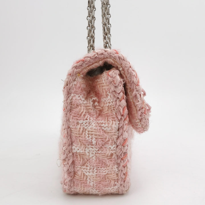 Chanel 2014 Square Pink Tweed Reissue Flap Bag