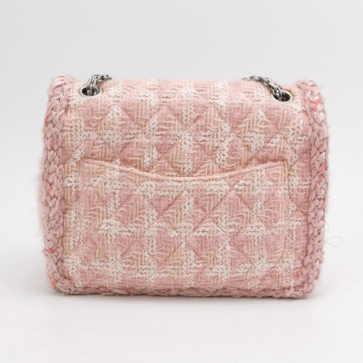 Chanel 2014 Square Pink Tweed Reissue Flap Bag