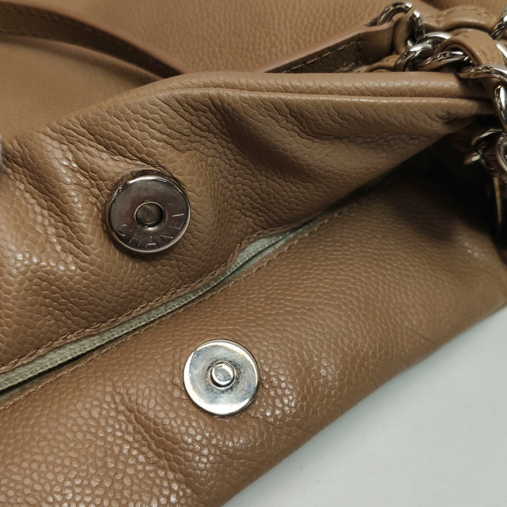 Chanel CC Timeless Shoulder Bag Dark Beige