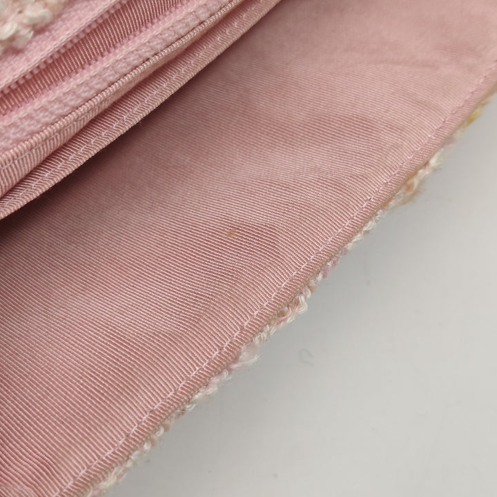 Chanel 2014 Square Pink Tweed Reissue Flap Bag