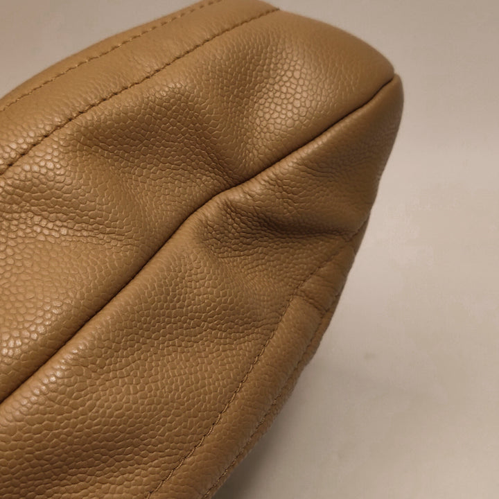 Chanel CC Timeless Shoulder Bag Dark Beige