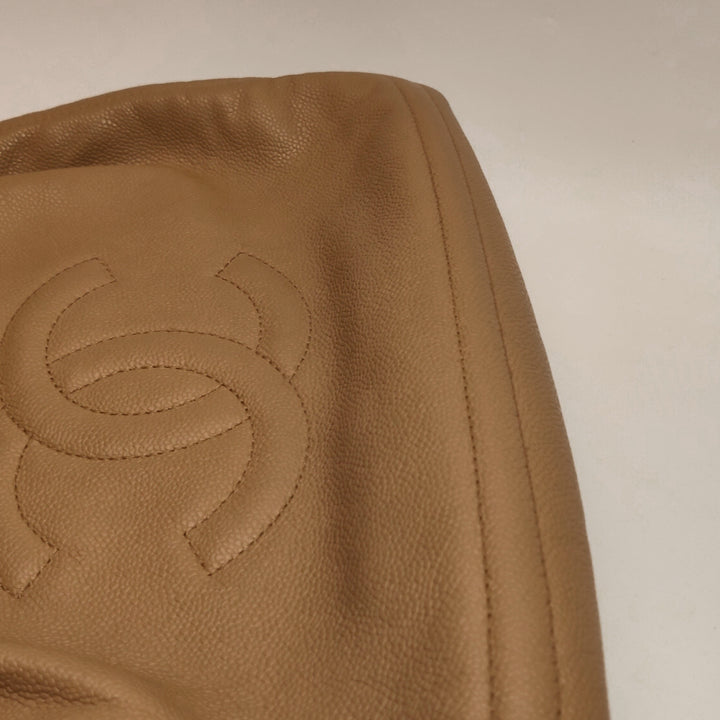 Chanel CC Timeless Shoulder Bag Dark Beige