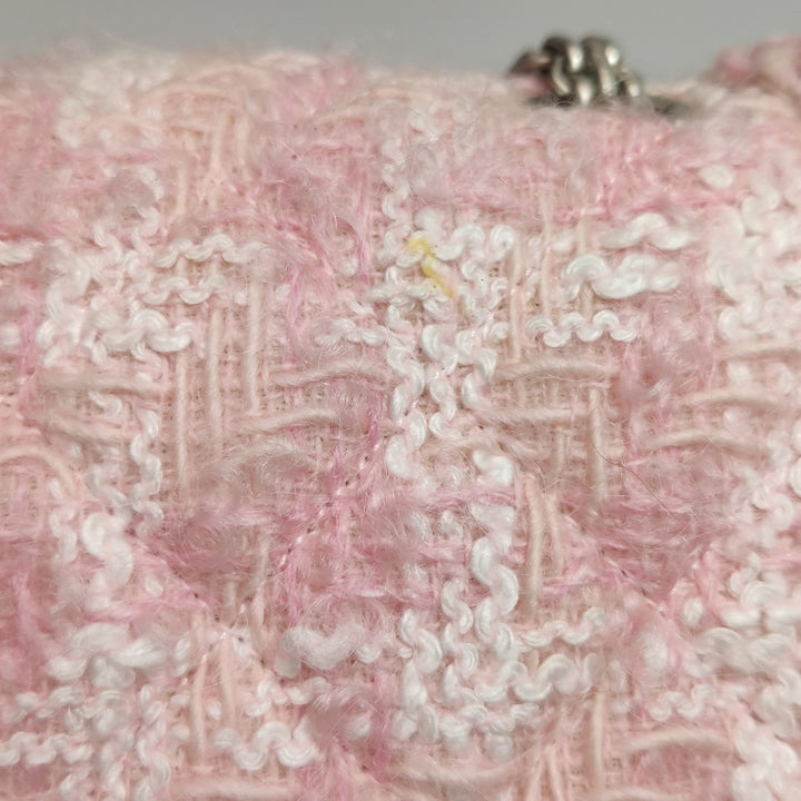 Chanel 2014 Square Pink Tweed Reissue Flap Bag