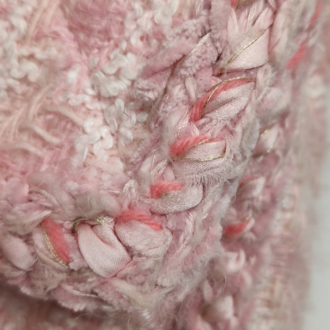 Chanel 2014 Square Pink Tweed Reissue Flap Bag