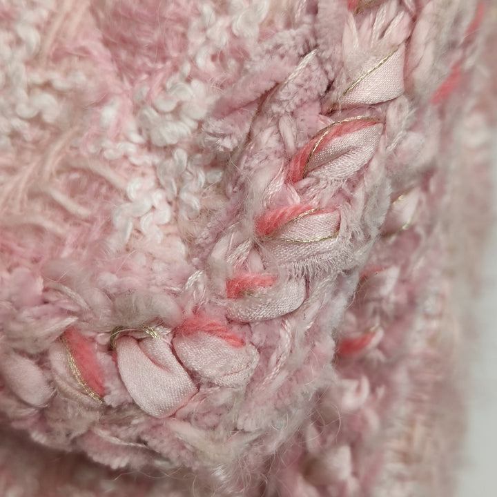 Chanel 2014 Square Pink Tweed Reissue Flap Bag