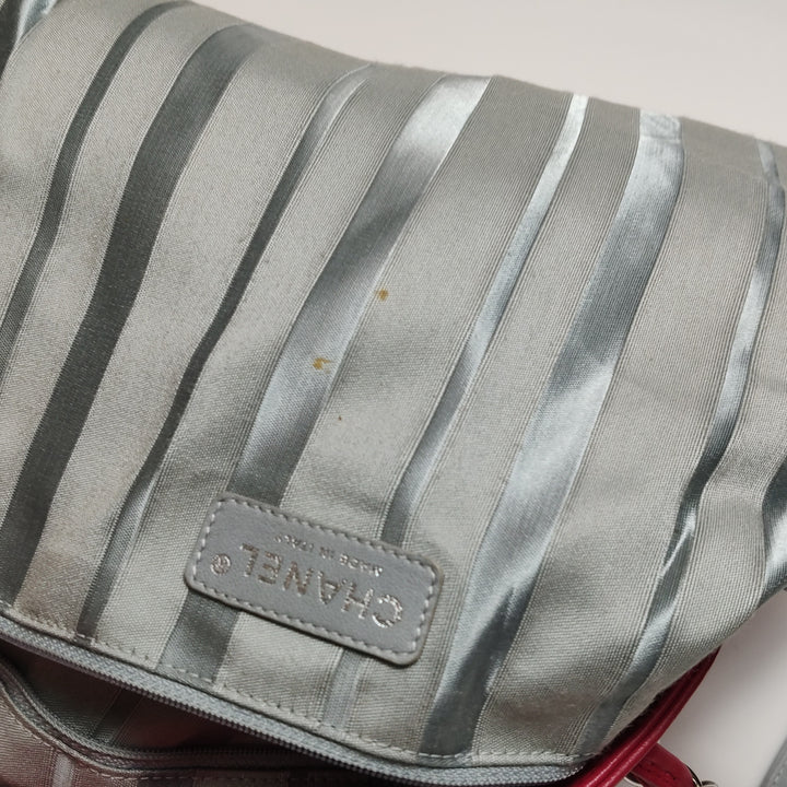 Chanel Disc Bonbons Tote In Red Lambskin