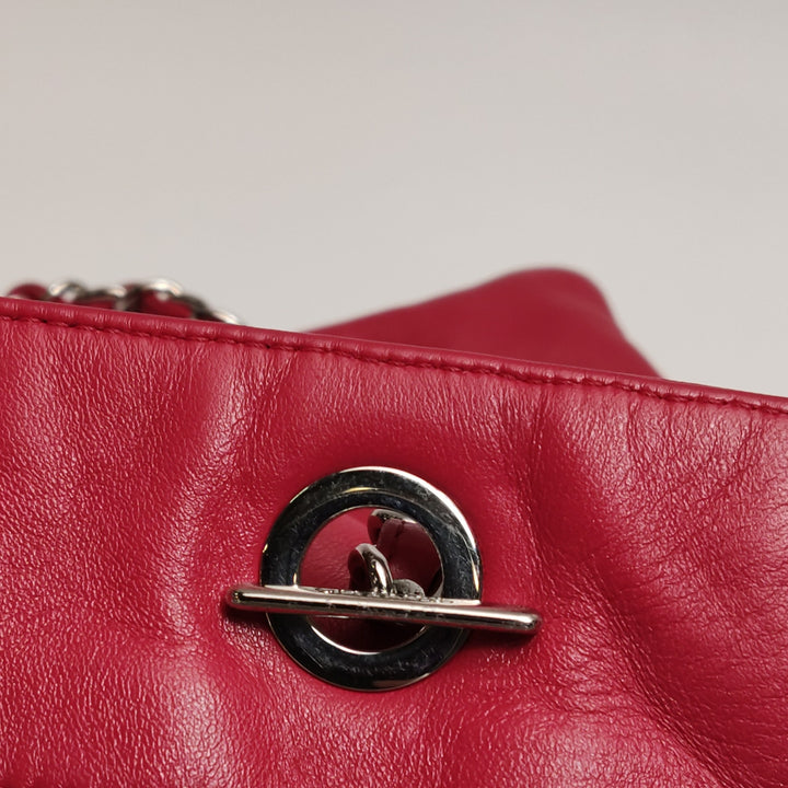 Chanel Disc Bonbons Tote In Red Lambskin