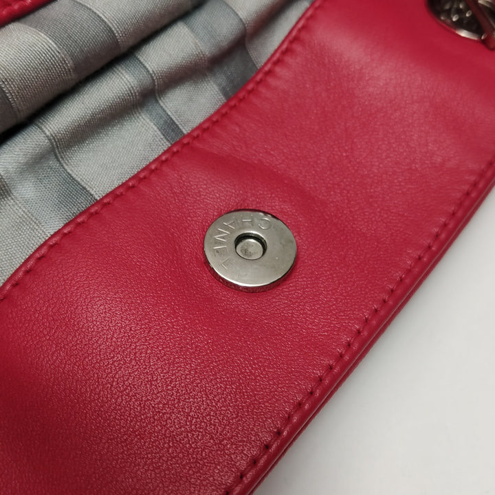 Chanel Disc Bonbons Tote In Red Lambskin