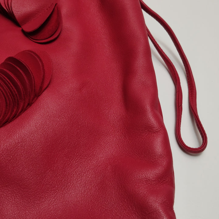 Chanel Disc Bonbons Tote In Red Lambskin