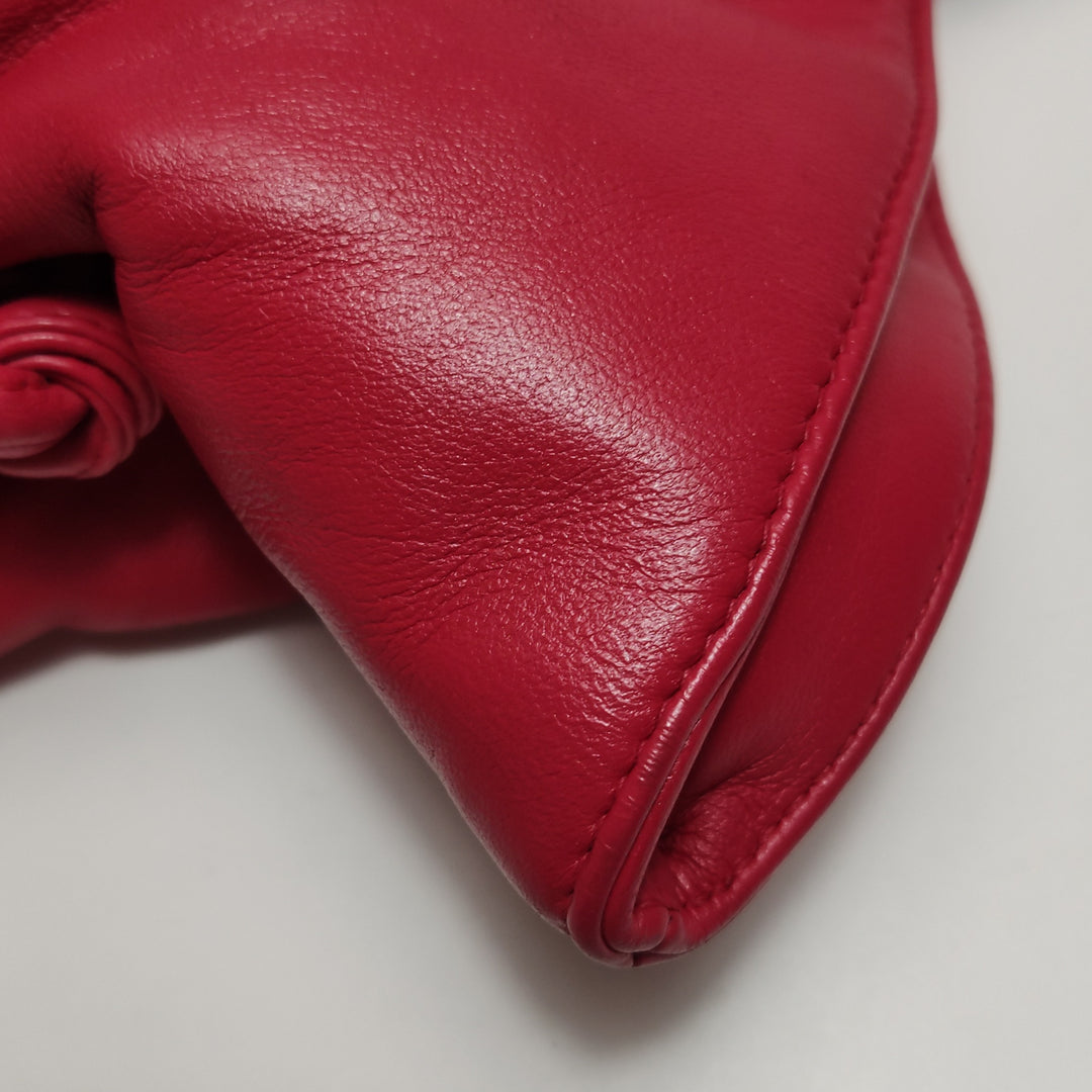 Chanel Disc Bonbons Tote In Red Lambskin