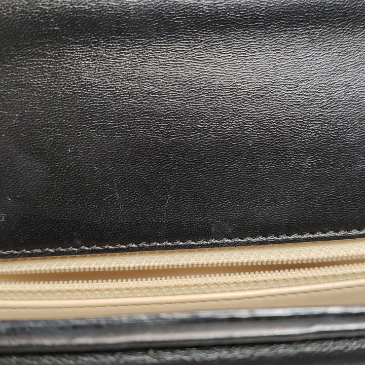 Chanel Chic Carry Flap Bag In Black Leather