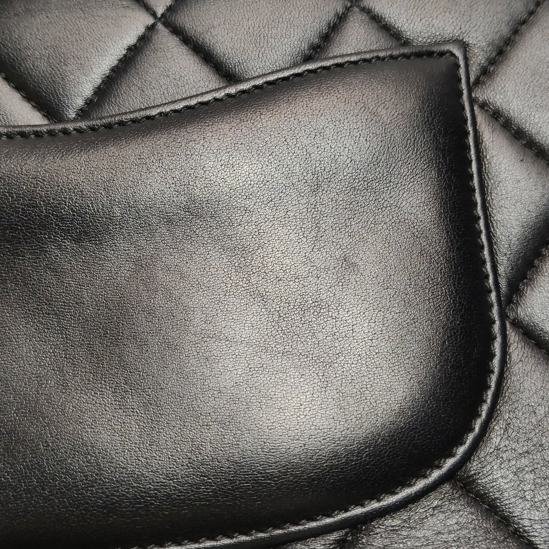 Chanel Chic Carry Flap Bag In Black Leather