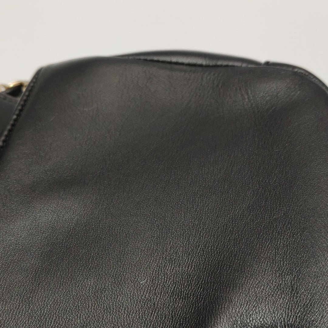 Chanel Chic Carry Flap Bag In Black Leather