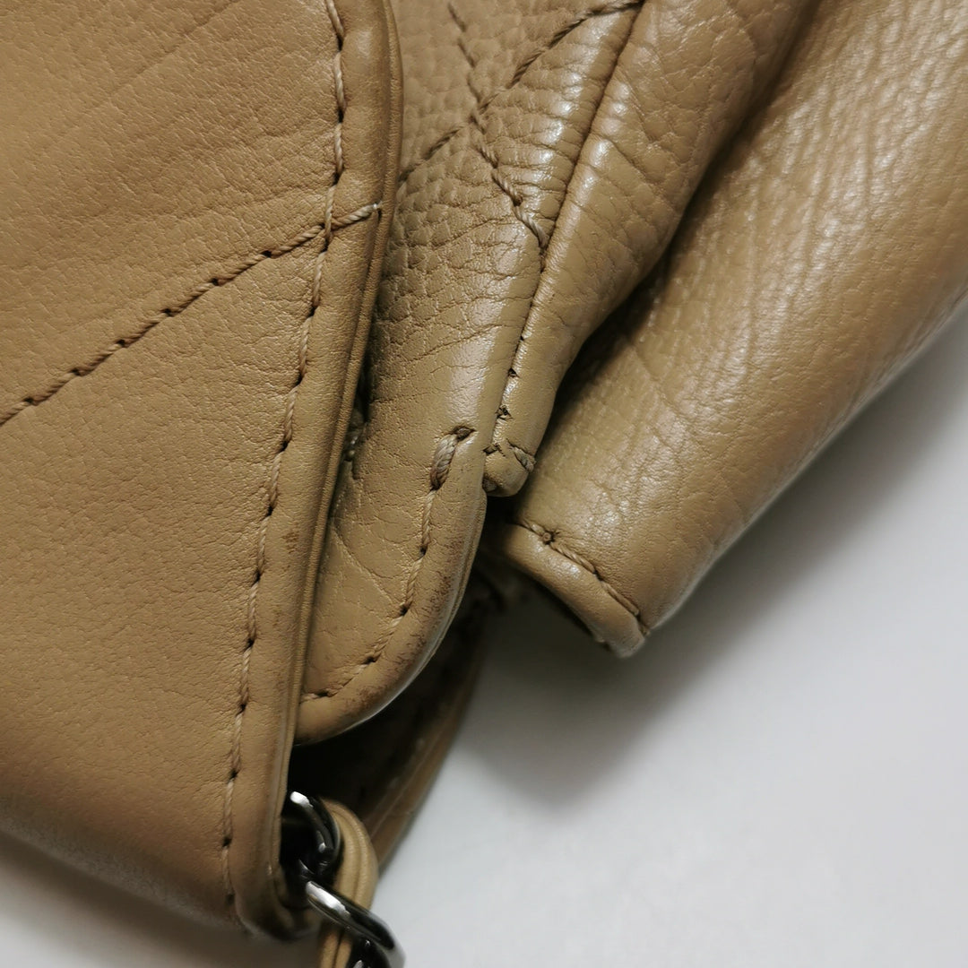 Chanel 2012 Hamptons CC Tote In Beige Leather