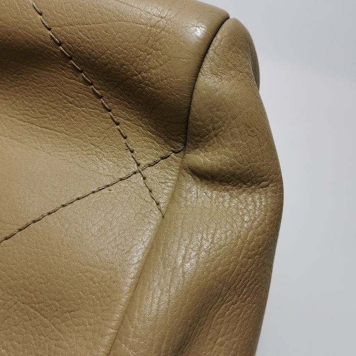 Chanel 2012 Hamptons CC Tote In Beige Leather