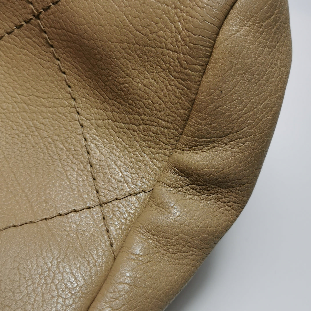 Chanel 2012 Hamptons CC Tote In Beige Leather