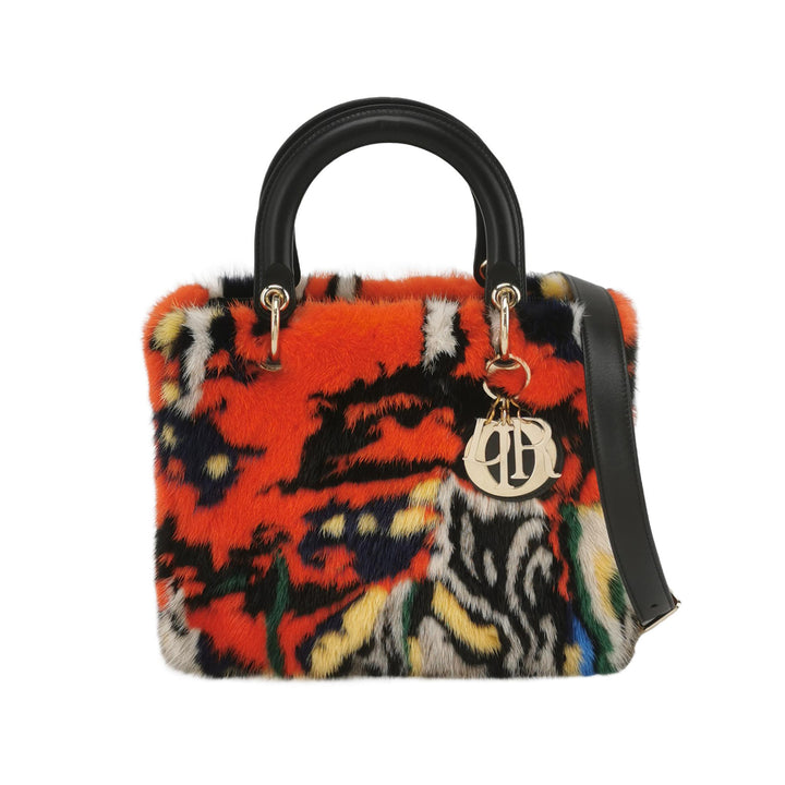 Dior X Namsa Leuba Fur Medium Lady Dior Art Bag