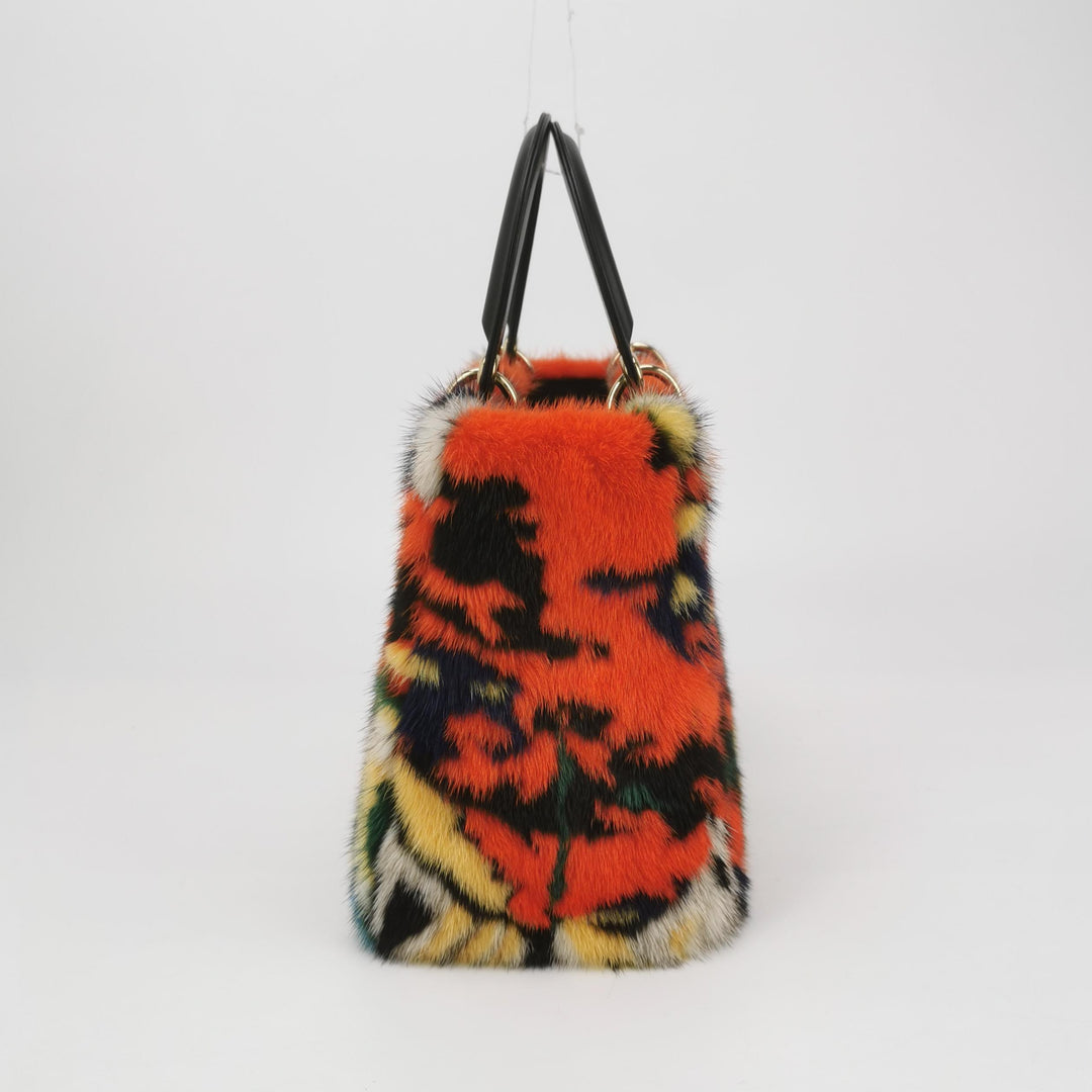 Dior X Namsa Leuba Fur Medium Lady Dior Art Bag
