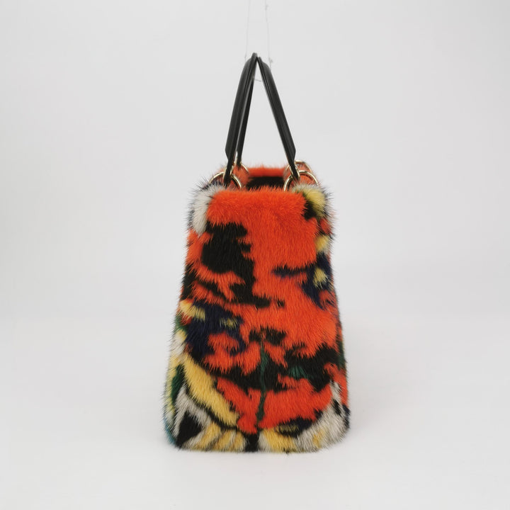 Dior X Namsa Leuba Fur Medium Lady Dior Art Bag