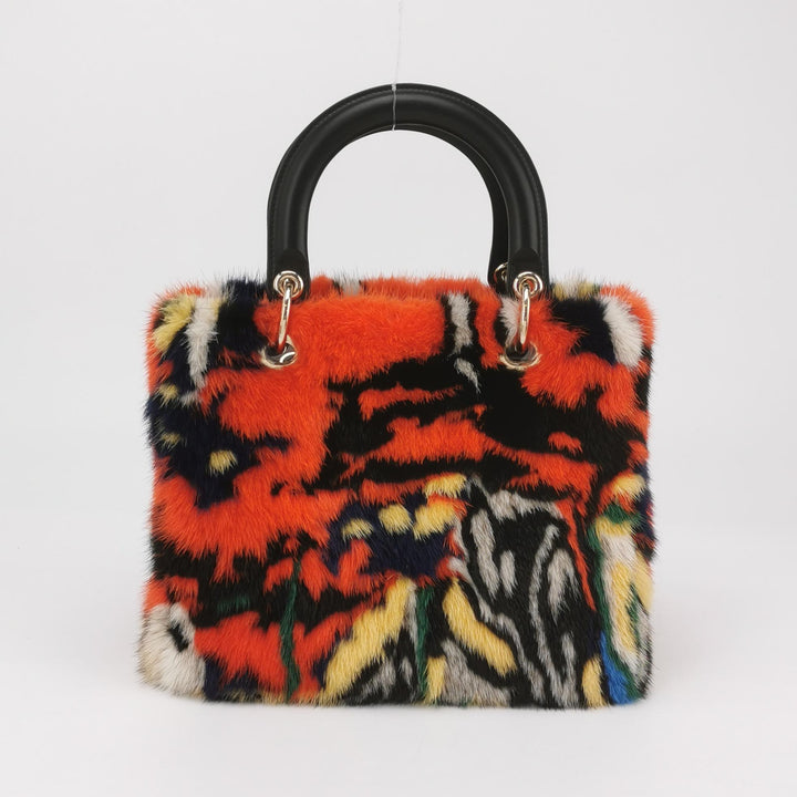 Dior X Namsa Leuba Fur Medium Lady Dior Art Bag
