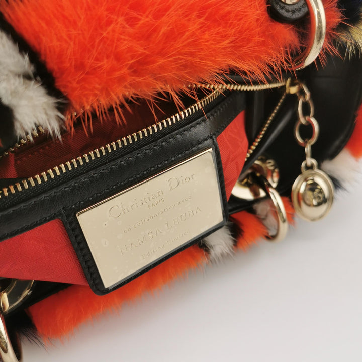 Dior X Namsa Leuba Fur Medium Lady Dior Art Bag