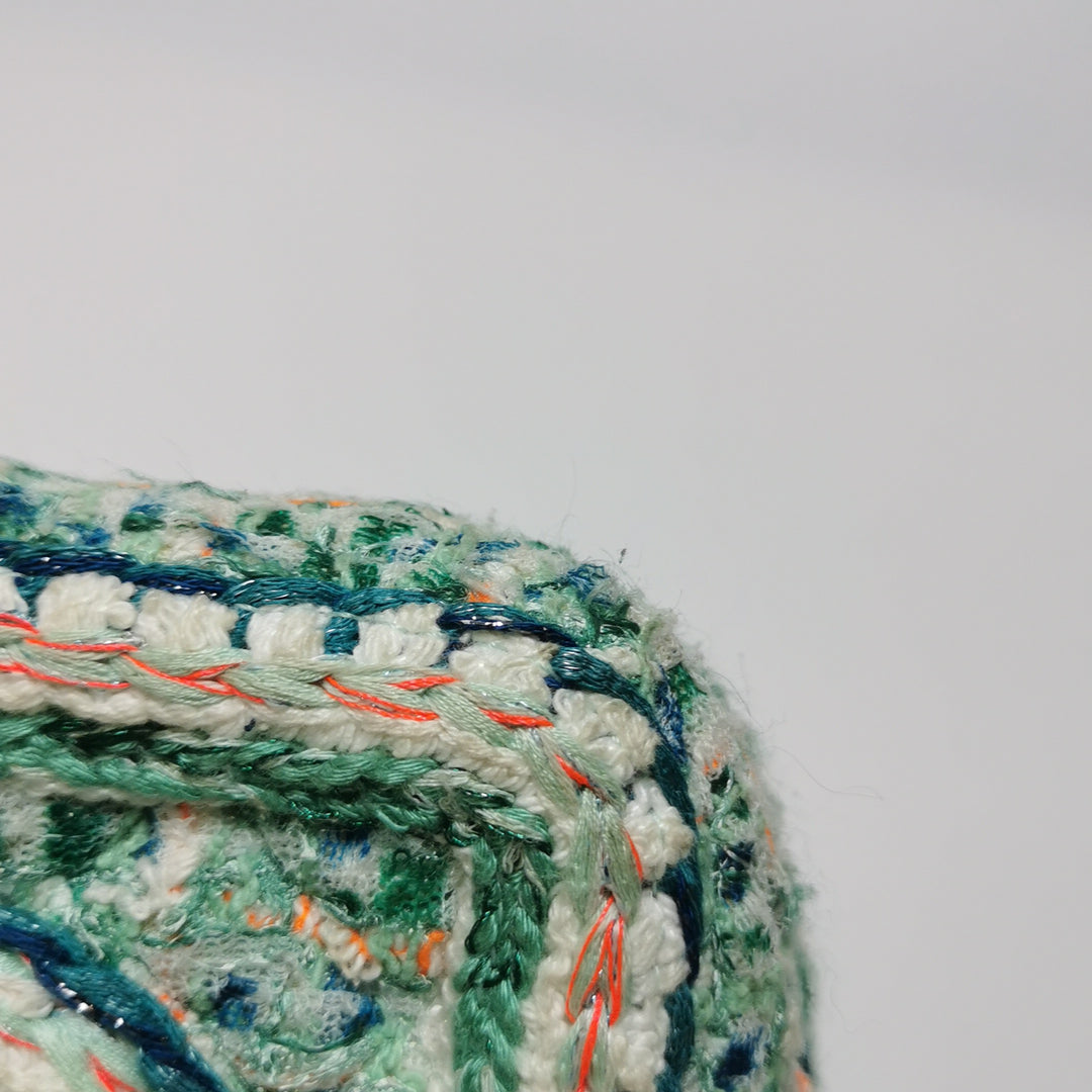 Chanel 2019 Mini Rectangular Flap Green Tweed