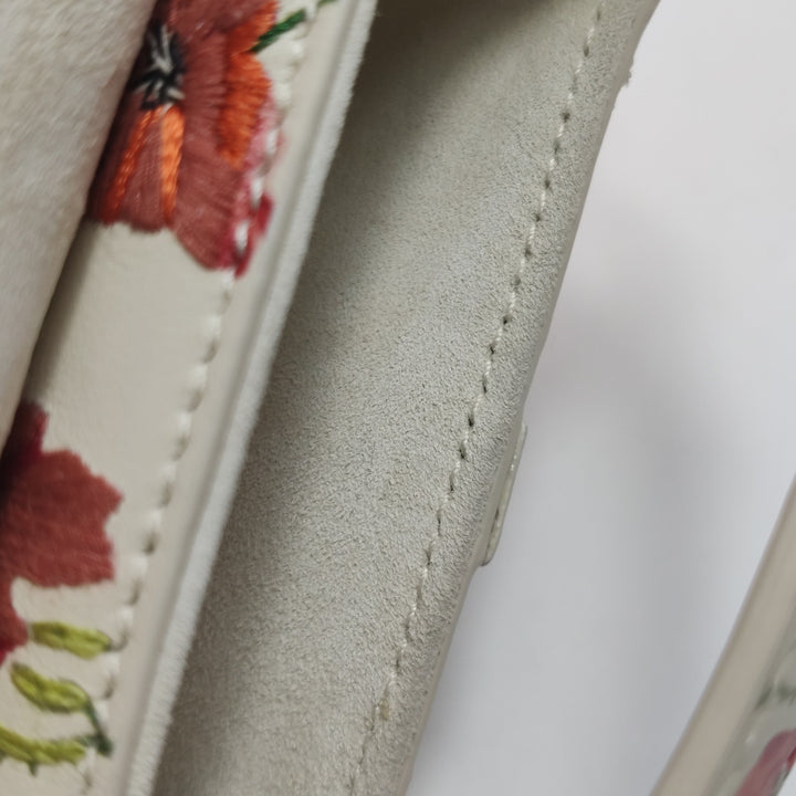 Dior Floral Mini Saddle Bag