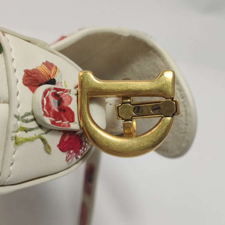 Dior Floral Mini Saddle Bag