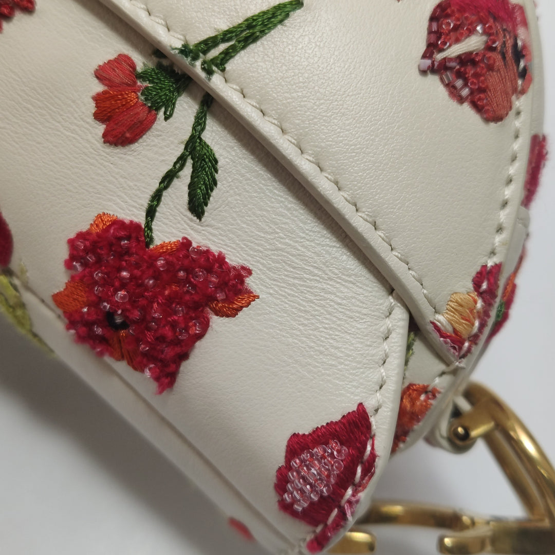 Dior Floral Mini Saddle Bag