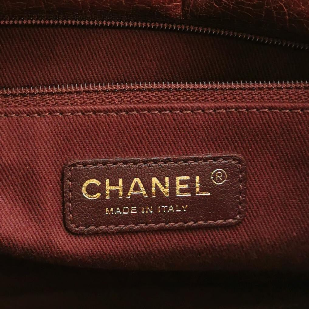 Chanel 2014 Perfect Edge Tote In Bordeaux Calfskin
