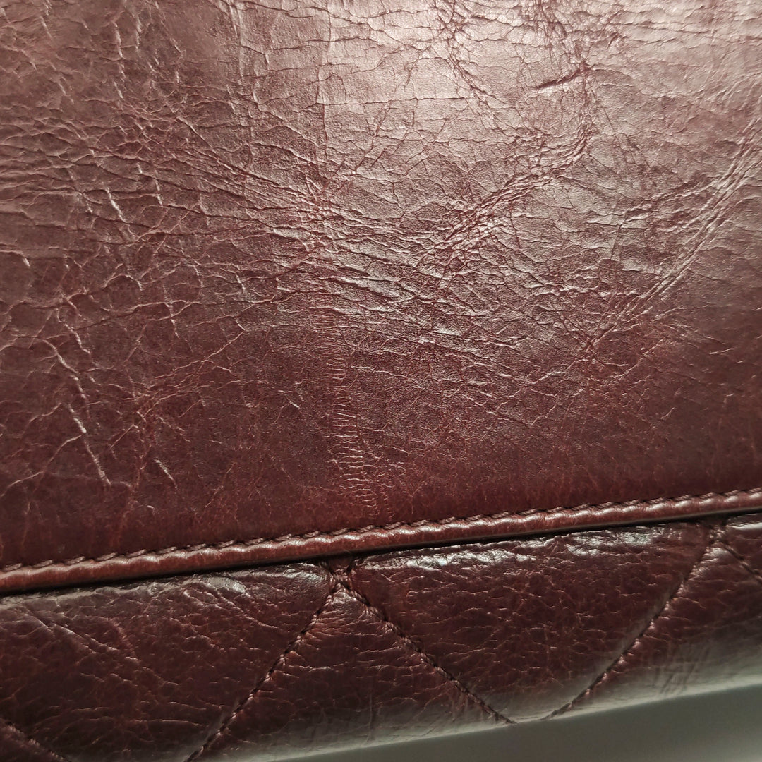Chanel 2014 Perfect Edge Tote In Bordeaux Calfskin