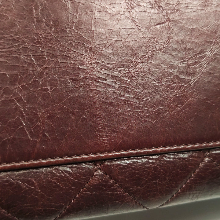 Chanel 2014 Perfect Edge Tote In Bordeaux Calfskin