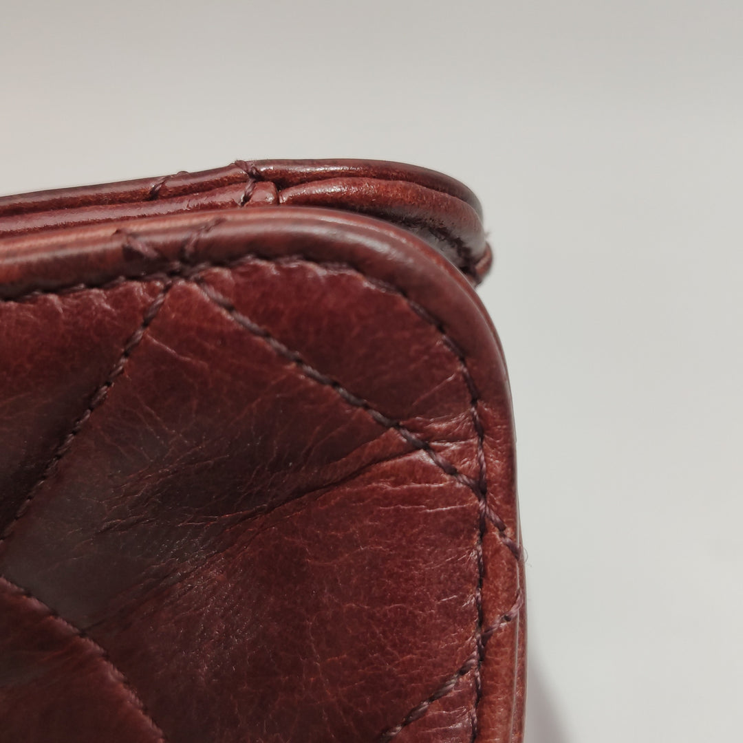 Chanel 2014 Perfect Edge Tote In Bordeaux Calfskin