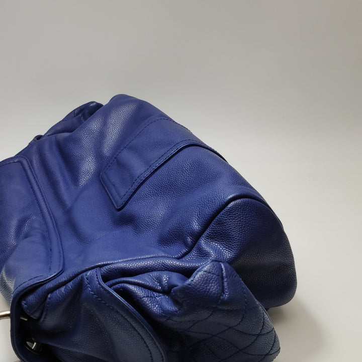 Chanel Coco Rider Flap Satchel Glazed Blue Bag