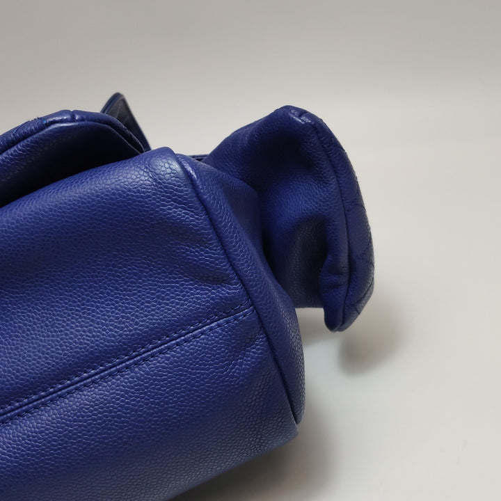 Chanel Coco Rider Flap Satchel Glazed Blue Bag