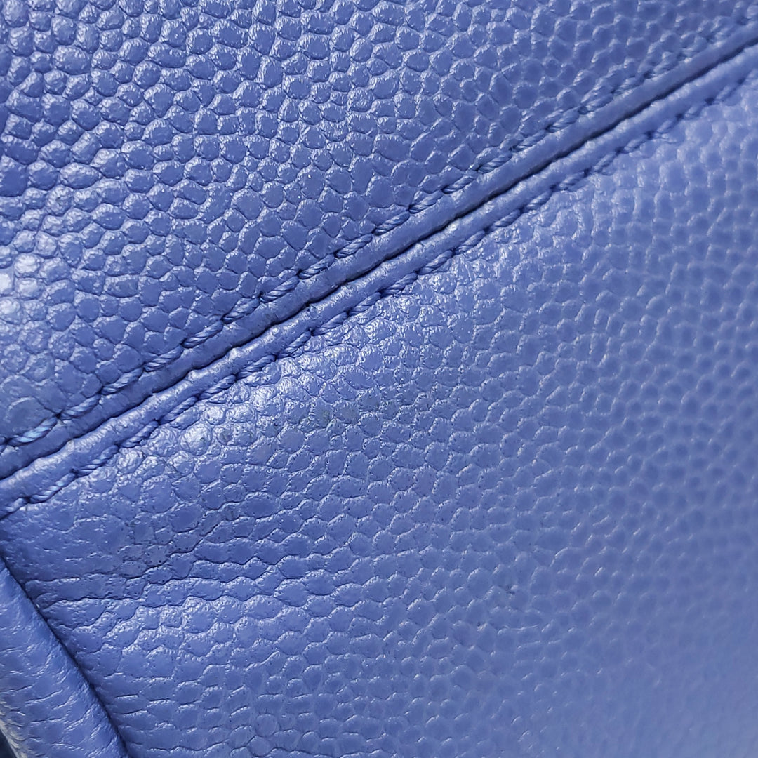Chanel Coco Rider Flap Satchel Glazed Blue Bag