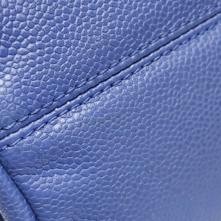 Chanel Coco Rider Flap Satchel Glazed Blue Bag