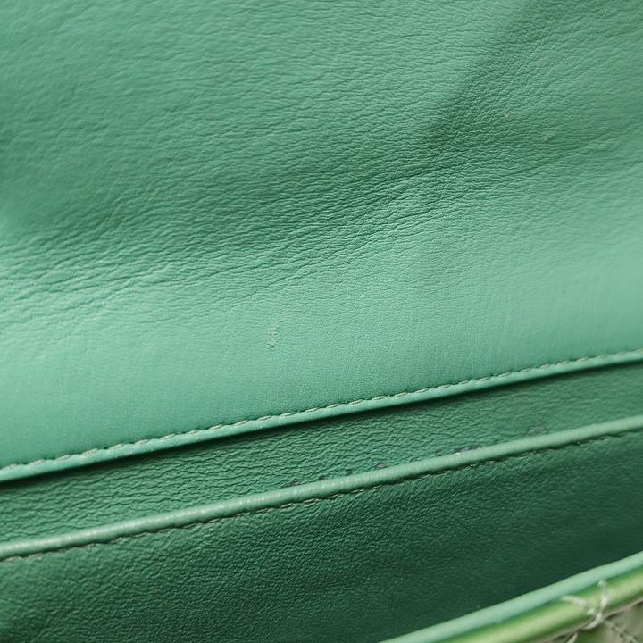 Chanel Patent Quilted Extra Mini Flap Green