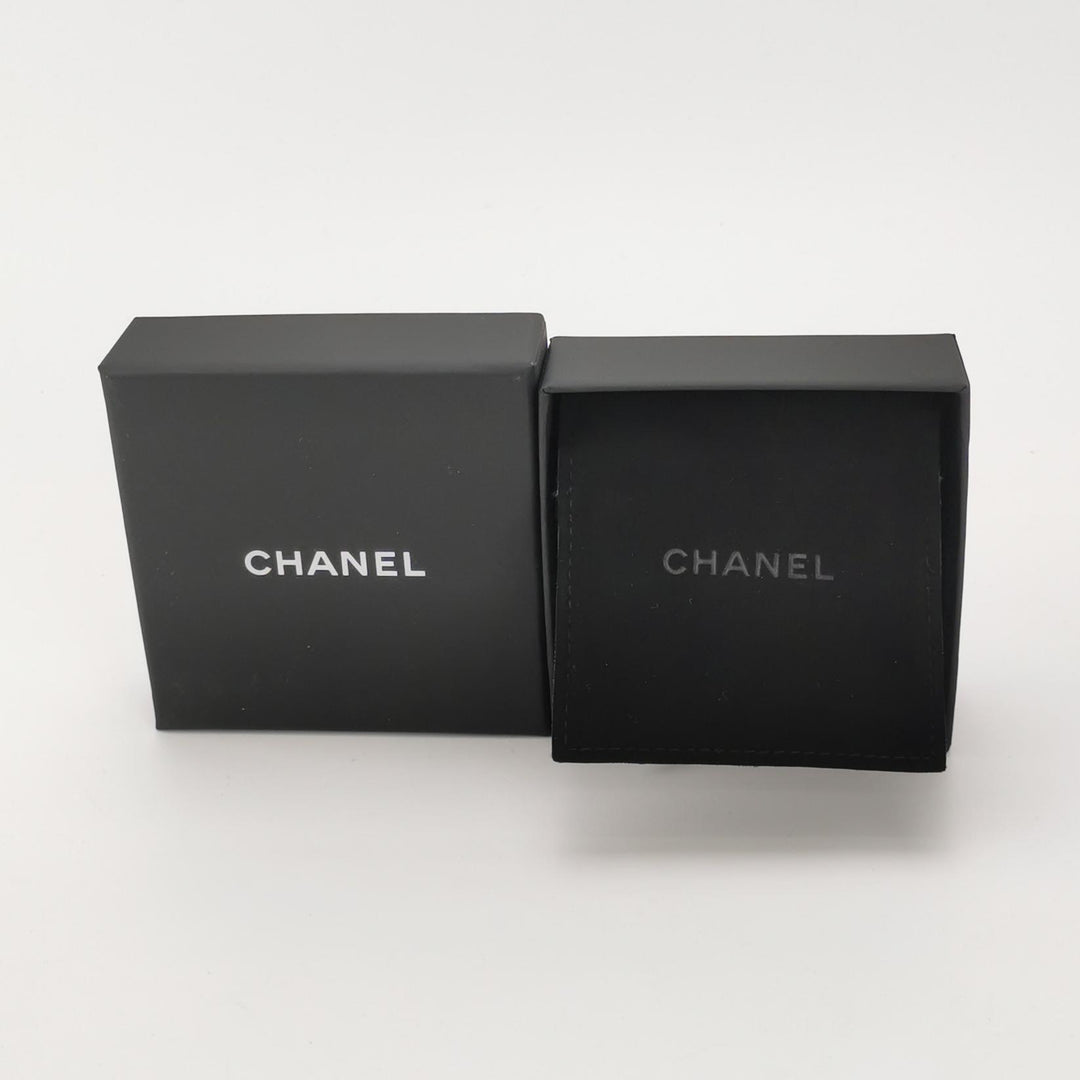 Chanel Enamel Quilted Flap Bag Brooch Gold Green