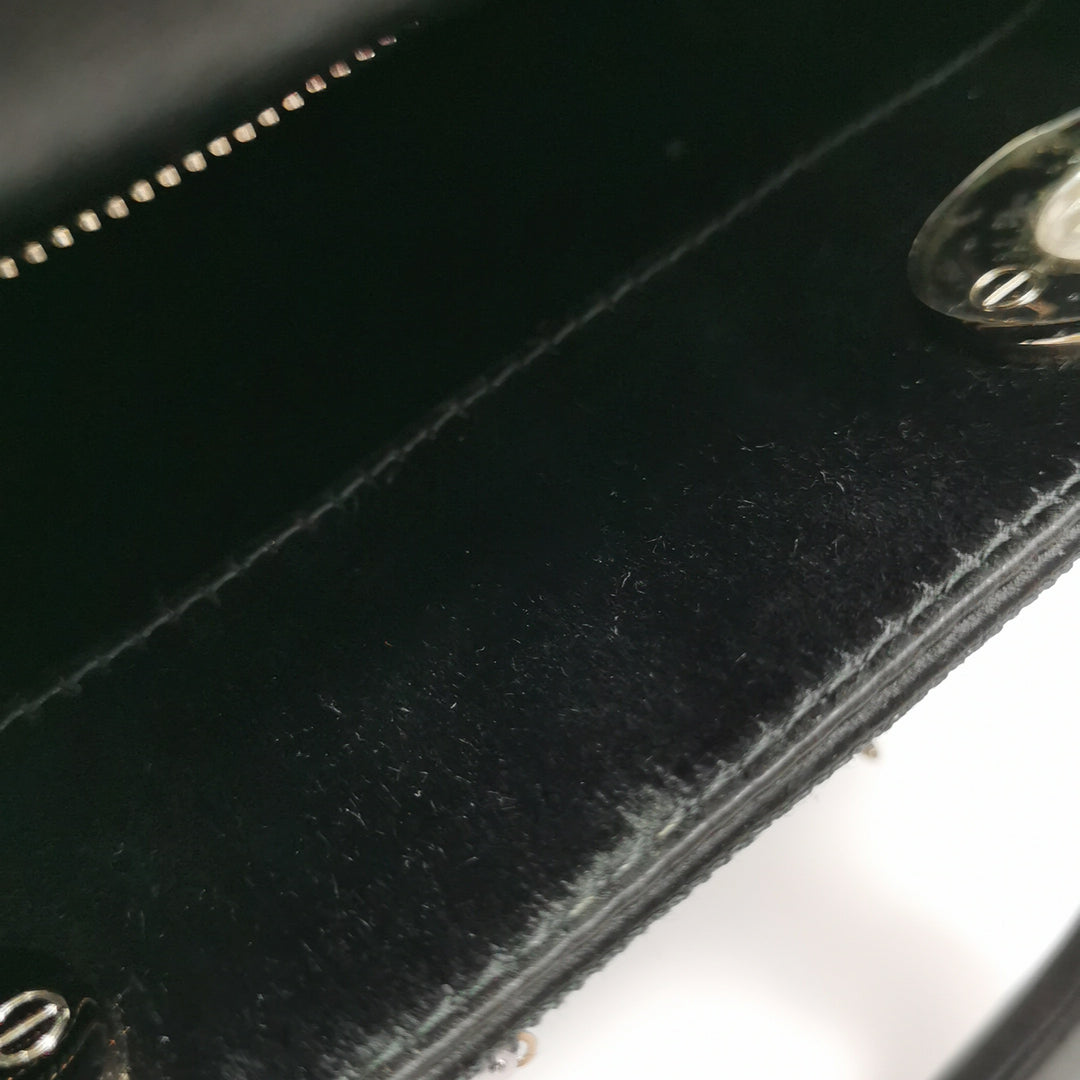 Dior Mini Lady Dior Satin Sequin Gradient Black Silver